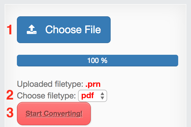 How to convert PRN files online to PDF